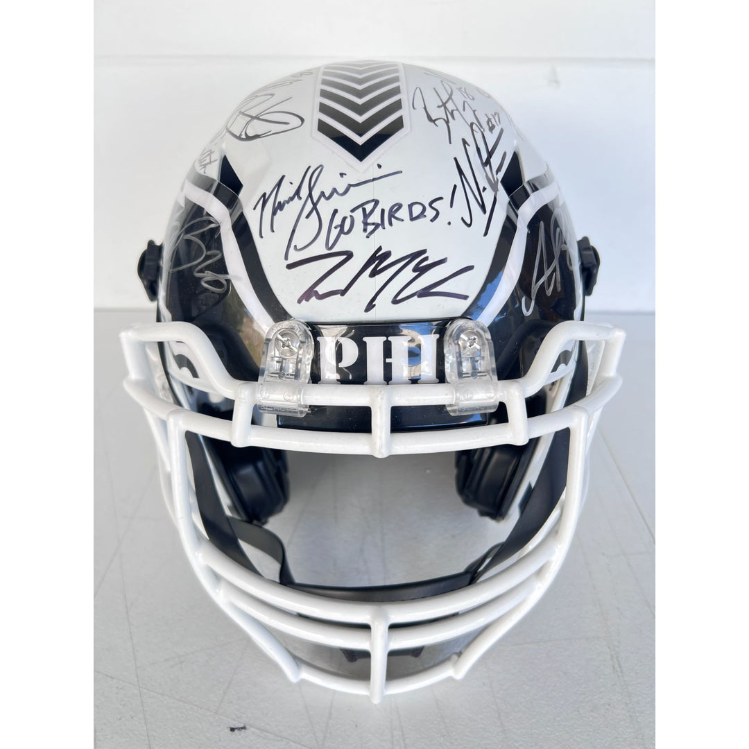 Philadelphia Eagles Schutt full size speed helmet 2024-25 team signed with proof