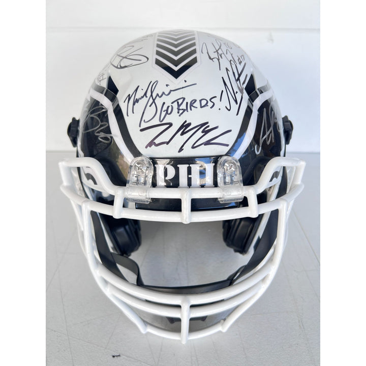 Philadelphia Eagles Schutt full size speed helmet 2024-25 team signed with proof