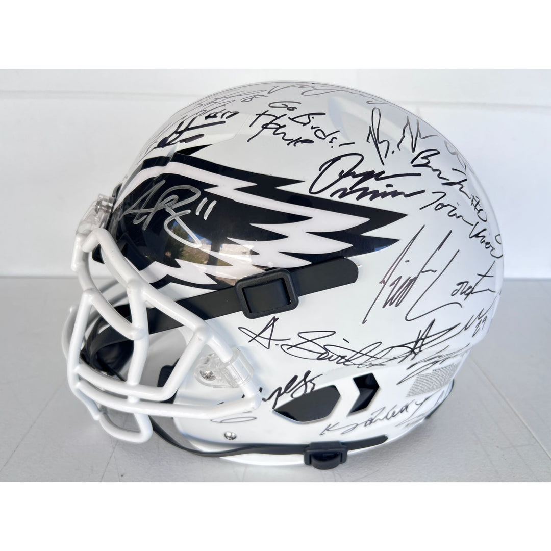 Philadelphia Eagles Schutt full size speed helmet 2024-25 team signed with proof