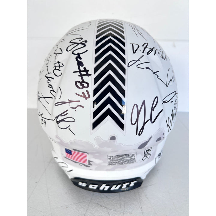 Philadelphia Eagles Schutt full size speed helmet 2024-25 team signed with proof