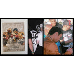 Load image into Gallery viewer, Manny Pacquiao and Floyd Mayweather Jr original full fight program May 2nd 2015 signed with proof
