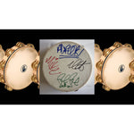 Load image into Gallery viewer, Duran Duran Simon Le Bon, John Taylor, Nick Rhodes Roger Taylor and Andy Taylor tambourine signed with proof
