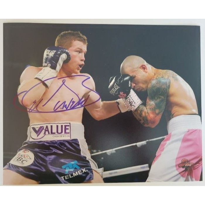 Saul Canelo Alvarez 8 x 10 photo signed with proof