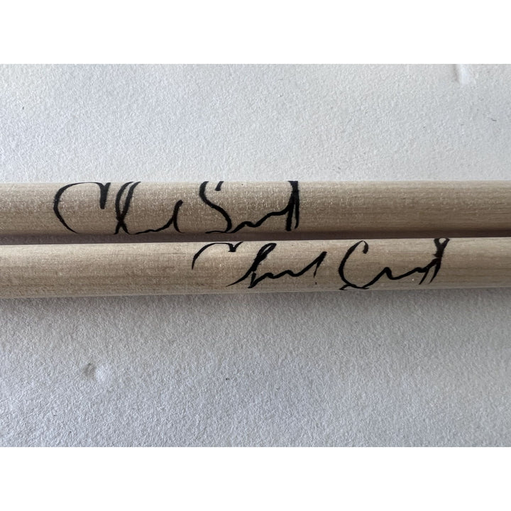 Chad Smith Red Hot Chili Peppers Drumsticks signed with proof