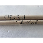 Load image into Gallery viewer, Chad Smith Red Hot Chili Peppers Drumsticks signed with proof
