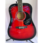 Load image into Gallery viewer, R.E.M Michael Stripe, Bill Berry, Mike Mills, Peter Buck full size 39&#39; Huntington acoustic signed with proof
