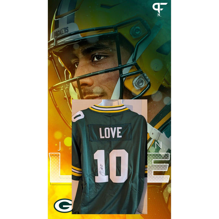 Jordan Love Green Bay Packers size Xl game model jersey signed with proof