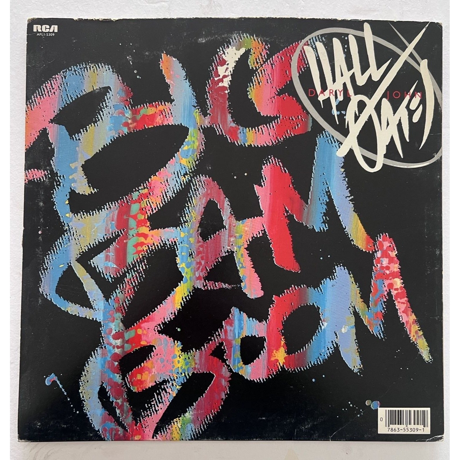 Daryl Hall John Oates Big Bam Boom original LP signed