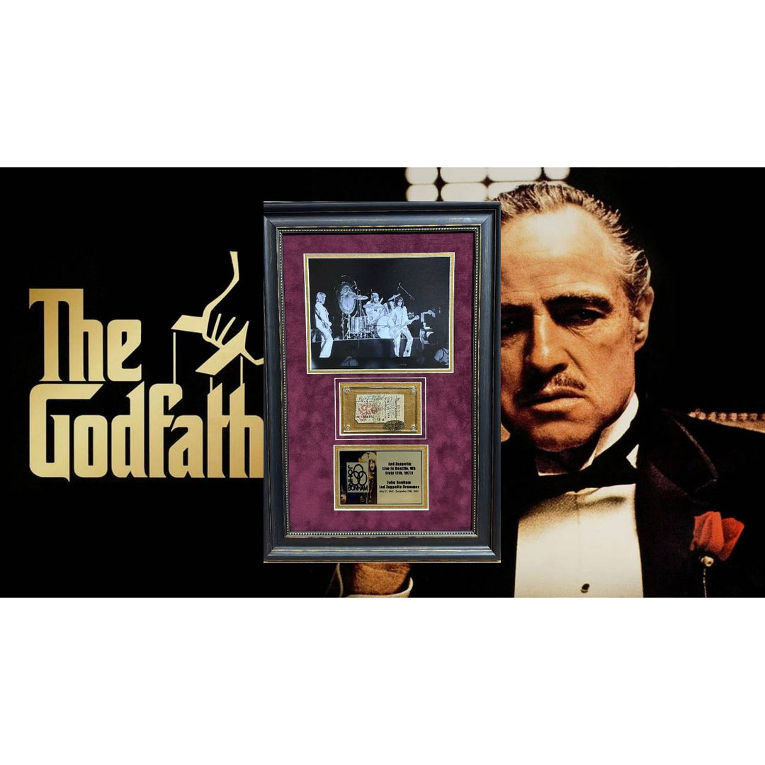 Marlon Brando "Vito Corleone" The Godfather vintage autograph book signed with proof.