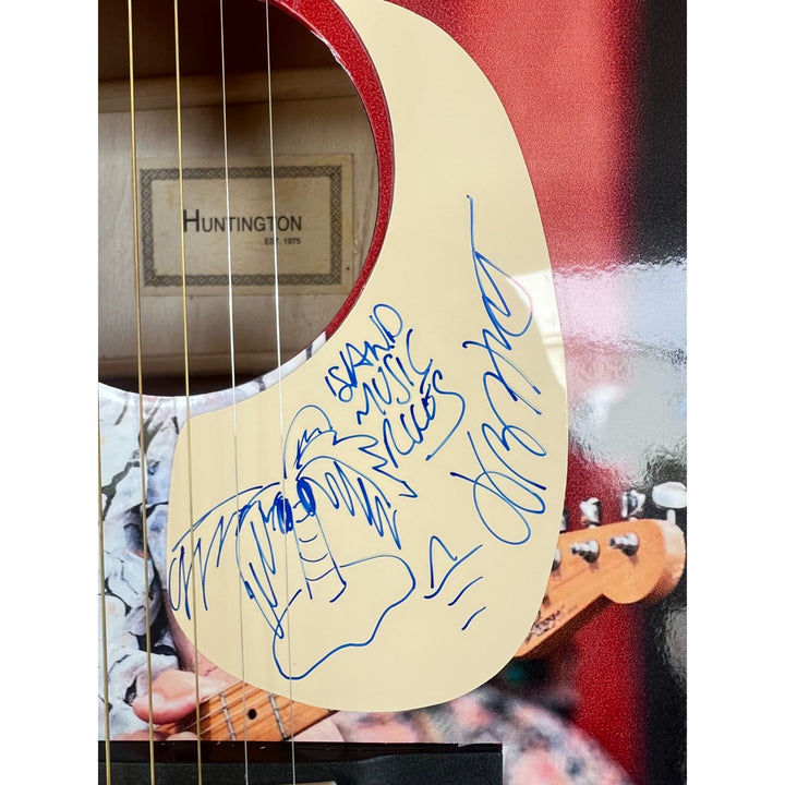 Jimmy Buffet one of a kind full size acoustic guitar signed with sketch and proof