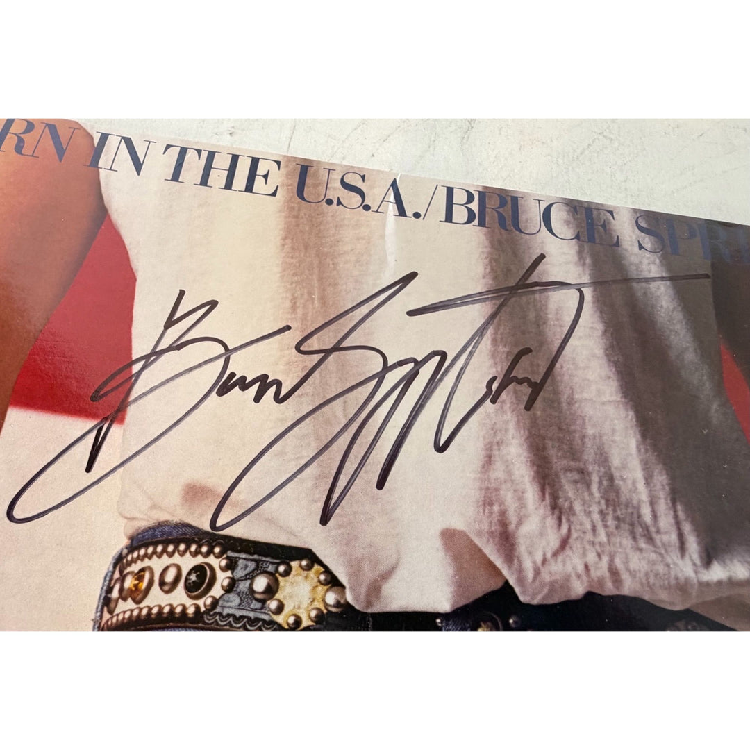 Bruce Springsteen "Born In The USA" original LP signed with proof