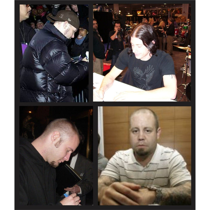 Fred Durst, Sam Rivers, Wes Borald, DJ Lethal, John Otto, Limp Bizkit, Fender Stratocaster Squier electric guitar signed with proof