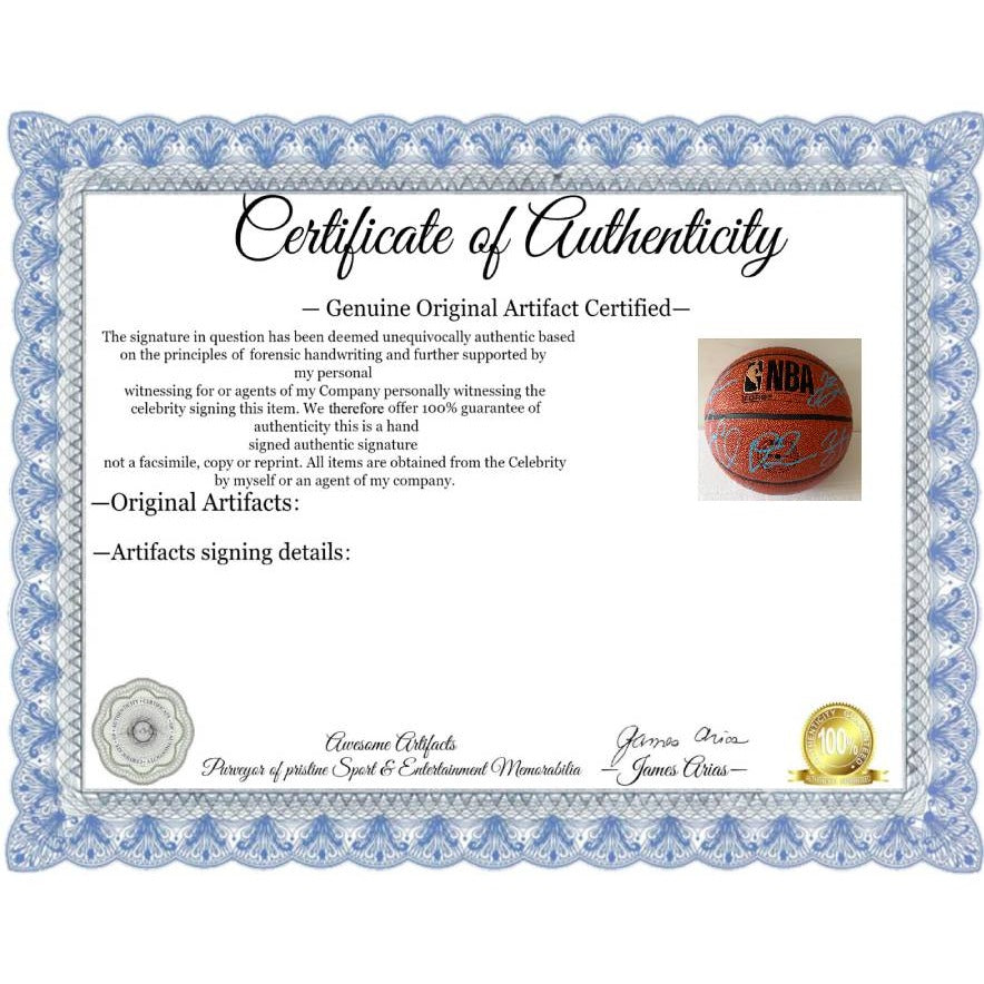 New York Knicks Jalen Brunson 2025-26 wilson basketball team signed with proof.