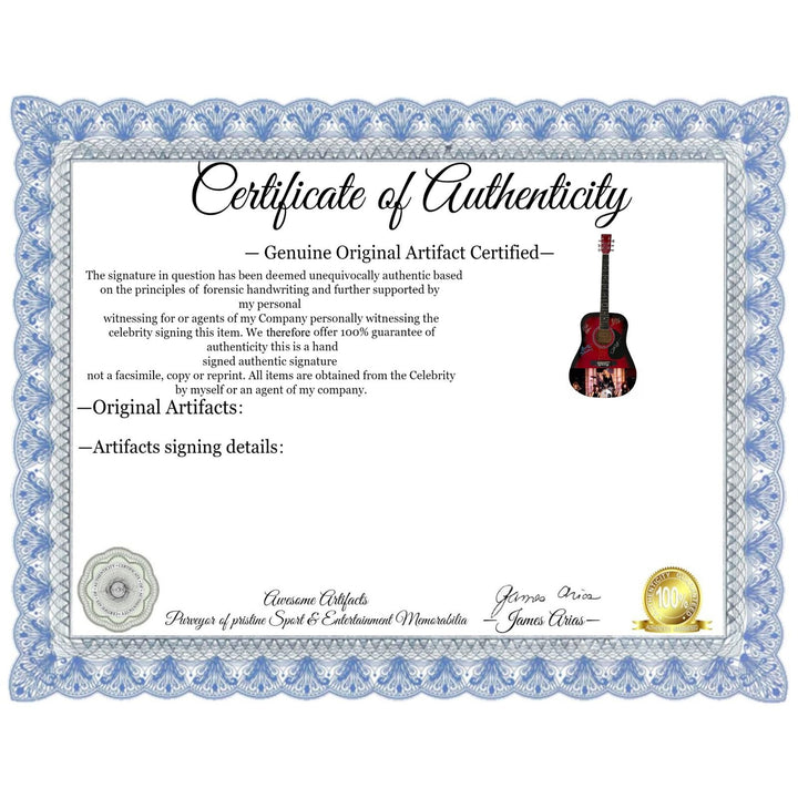 Bangles One of a Kind full size acoustic guitar signed with proof.