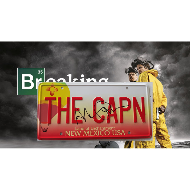 Breaking Bad Aaron Paul Jesse Pinkman the captain official New Mexico license plate signed with proof