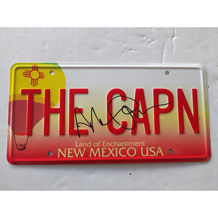 Breaking Bad Aaron Paul Jesse Pinkman the captain official New Mexico license plate signed with proof