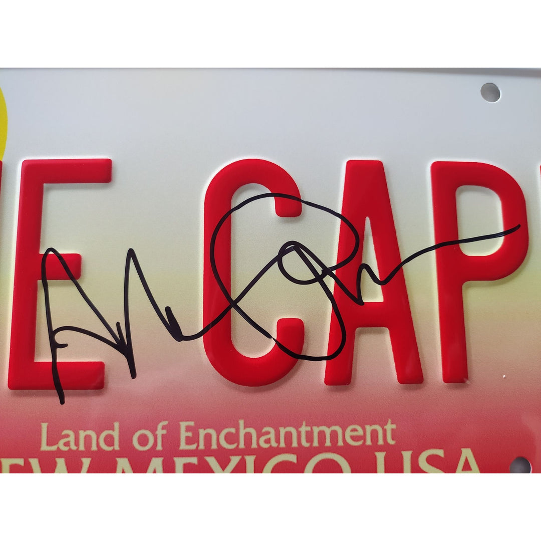 Breaking Bad Aaron Paul Jesse Pinkman the captain official New Mexico license plate signed with proof