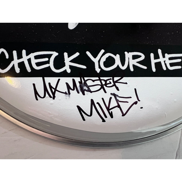 The Beastie Boys Rick Rubin, Ad-Rock, Mike Diamond 14-in one-of-a-kind drumhead signed with proof Awesome Artifacts