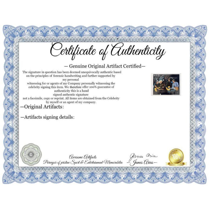 Sir Paul McCartney Bruce Springsteen, Joe Walsh & Rusty Anderson 11x14 photo signed with proof.