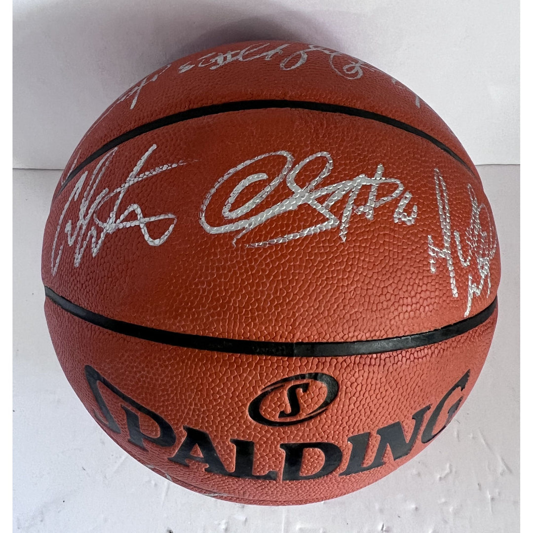 LeBron James Paul George Kevin Durant Carmelo Anthony 2020 Team USA Spalding full size Adams Stern basketball