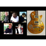 Load image into Gallery viewer, The Eagles Bernie Laden Joe Walsh Don Henley Glenn Frey Randy Meisner signed and inscribed Les Paul electric guitar with proof
