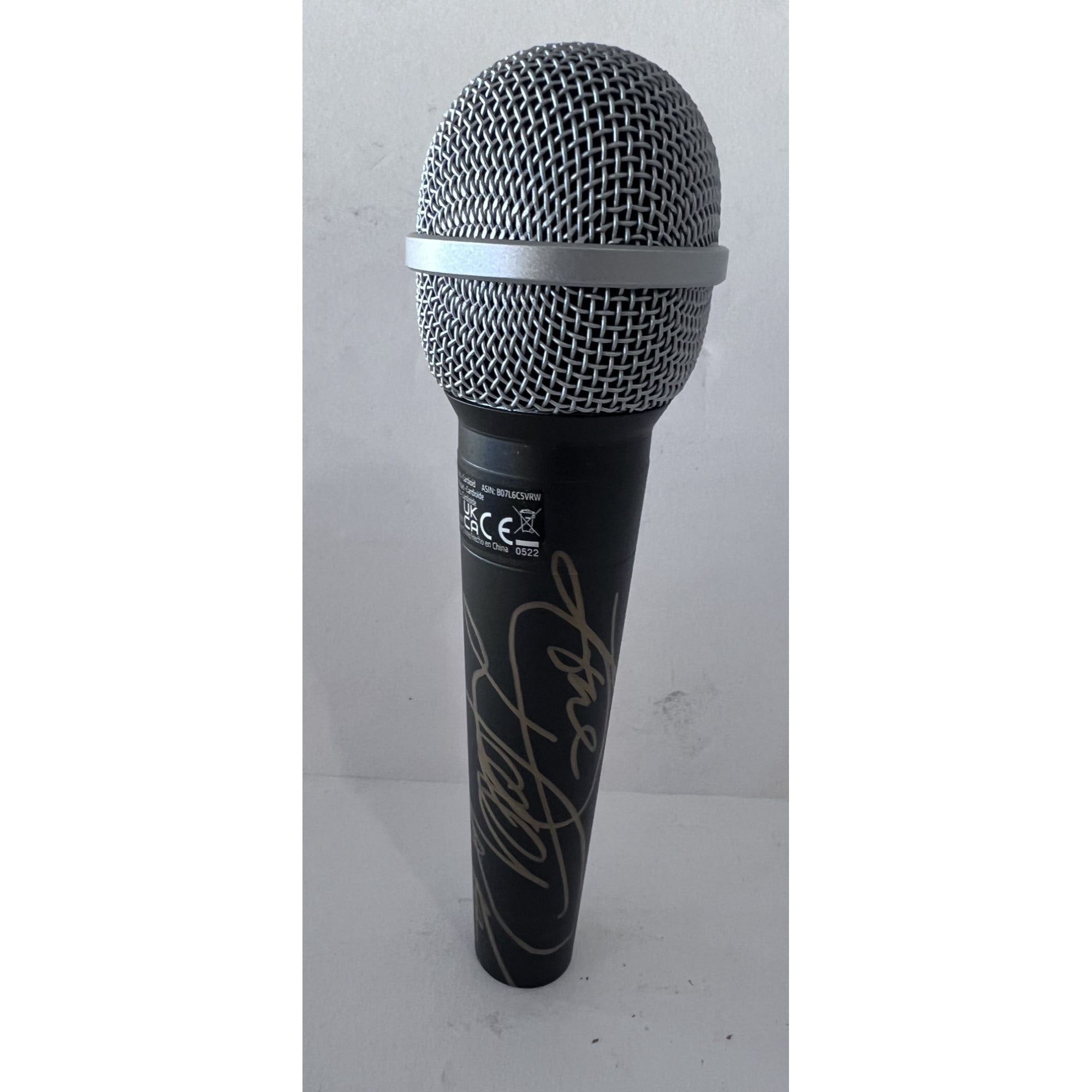 Dolly Parton microphone signed with proof