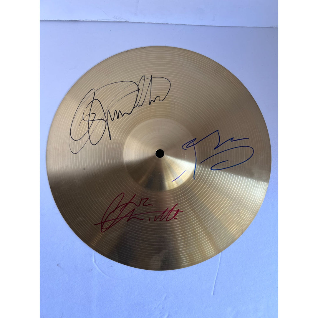 Pete Townshend John Entwistle  Roger Daltrey The Who cymbal signed with proof