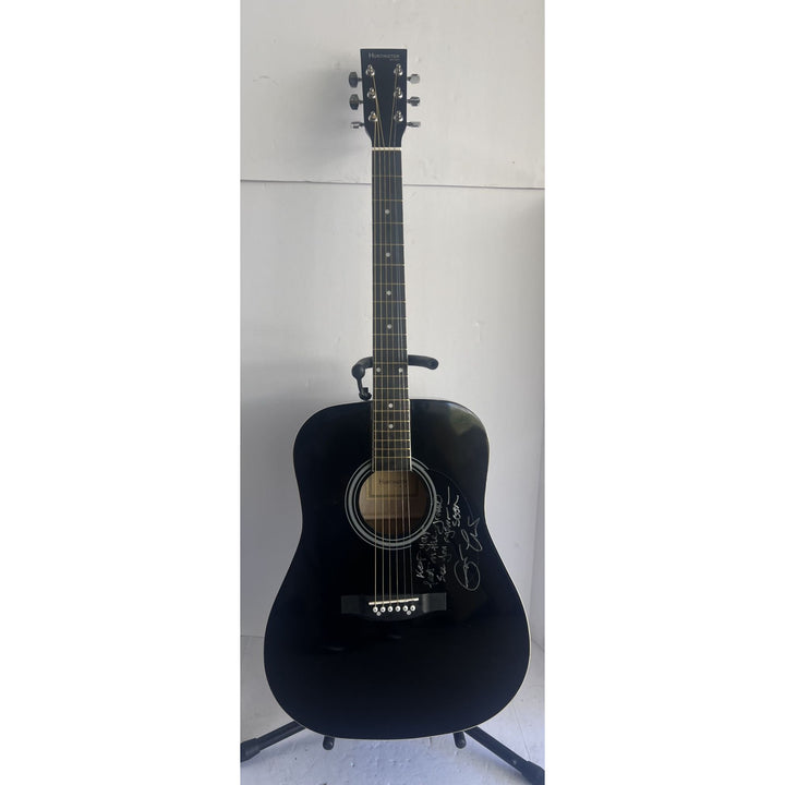 Eric Clapton signed with lyrics full size acoustic guitar with proof