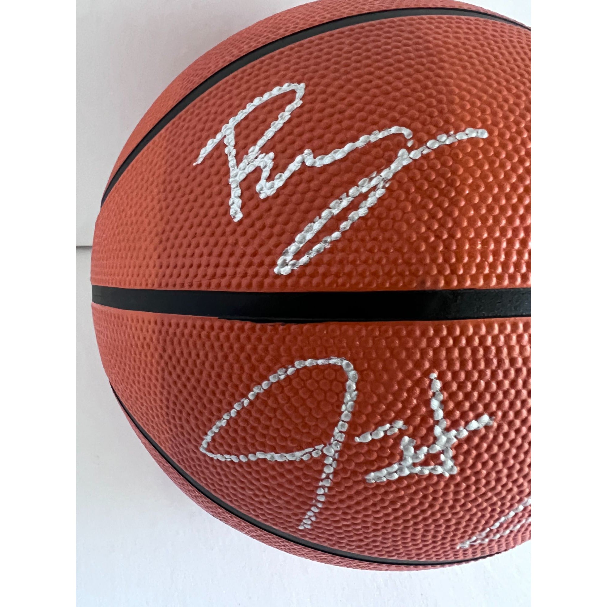 Jayson Tatum, Jrue Holiday, Jaylen Brown, Kristaps Porzingis Boston Celtics Spalding full size basketball signed with proof