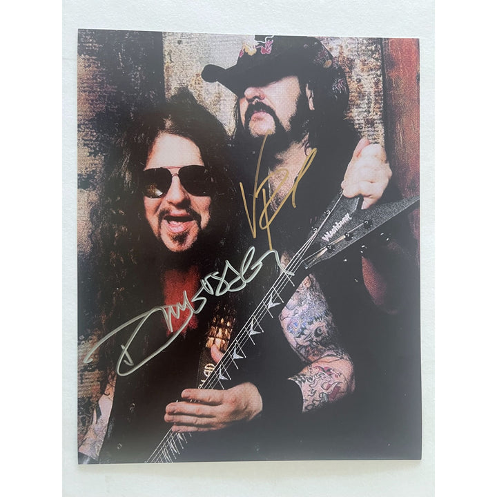 Pantera Dimebag Darrell Abbott and Vinnie Paul 8x10 photo signed with proof