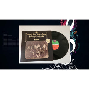 Crosby Stills Nash & Young Deja Vu LP signed with proof