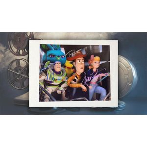 Toy Story Tom Hanks "Woody" Tim Allen "Buzz Lightyear" Annie Potts "Bo Peep" 8x10 photo signed with proof