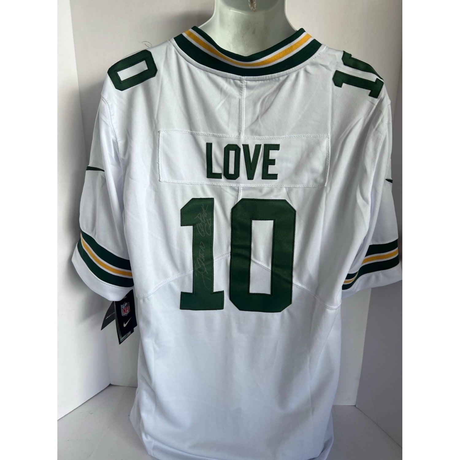Green Bay Packers Jordan Love game model Jersey size M signed with