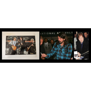 Paul McCartney and David Grohl 8x10 photo signed with proof