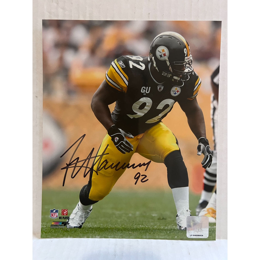 James Harrison Pittsburgh Steelers 8x10 photo signed