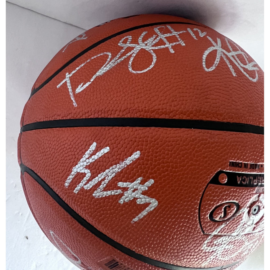 LeBron James Paul George Kevin Durant Carmelo Anthony 2020 Team USA Spalding full size Adams Stern basketball