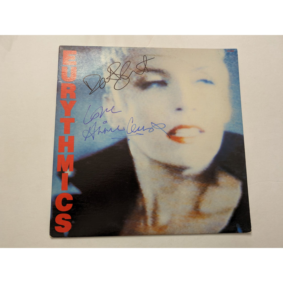 The Eurythmics Annie Lennox and Dave Stewart Be Yourself Tonight original 1985 LP signed with proof