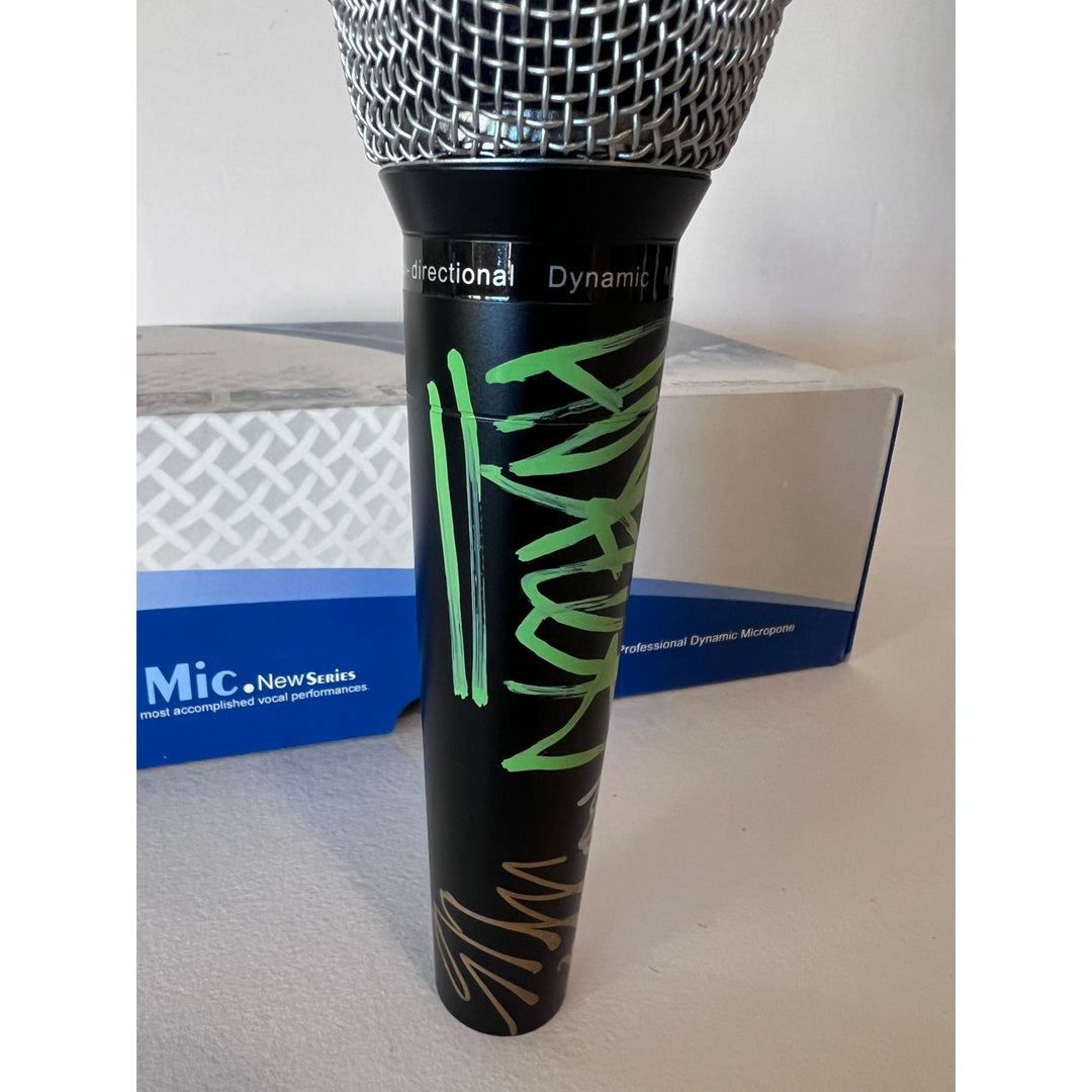 The Beastie Boys Rick Rubin, Ad-Rock, Mike Diamond microphone  signed with proof