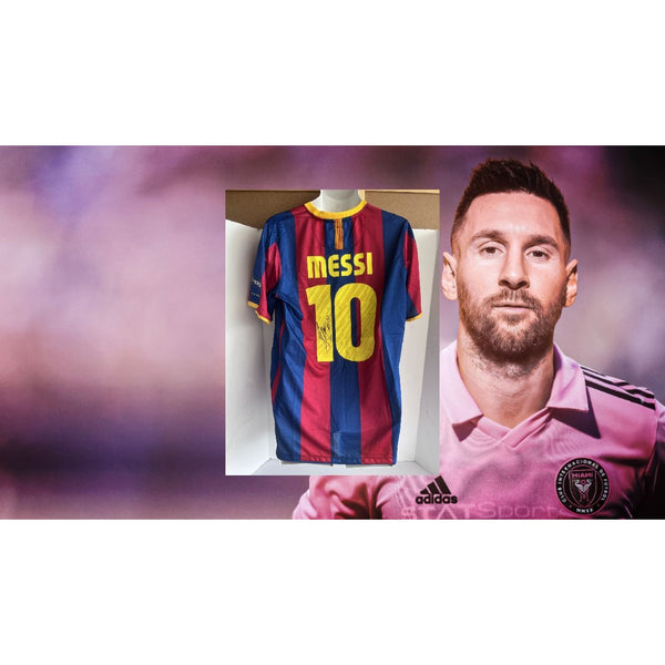 Lionel Messi signed 2010/11 Barcelona shirt