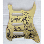 Load image into Gallery viewer, BB King Eric Clapton Buddy Guy Bonnie Raitt Robert Cray and Double Trouble Fender Stratocaster electric pickguard signed with proof
