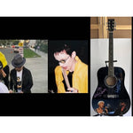 Load image into Gallery viewer, Eurythmics Annie Lennox and David A. Stewart One of A kind 39&#39; inch full size acoustic guitar signed with proof
