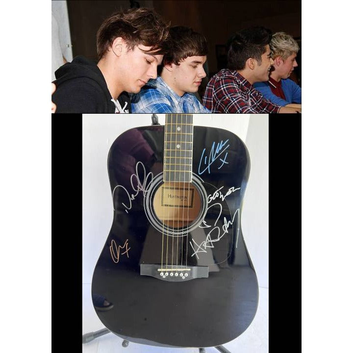 Harry Styles One Direction full size acoustic guitar signed with proof