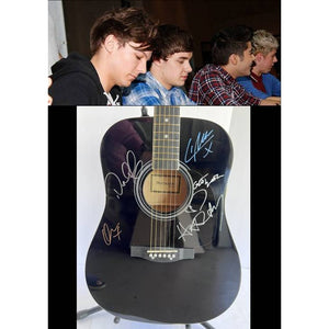 Harry Styles One Direction full size acoustic guitar signed with proof