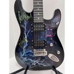 Load image into Gallery viewer, Till Lindemann, Richard Kruspe, Christian FLAKE Lorenz Rammstein band signed Stratocaster style electric guitar signed with proof
