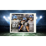 Load image into Gallery viewer, Detroit Lions Jared Goff Sam Laporta Jahmyr Gibbs 8x10 Photo signed with proof
