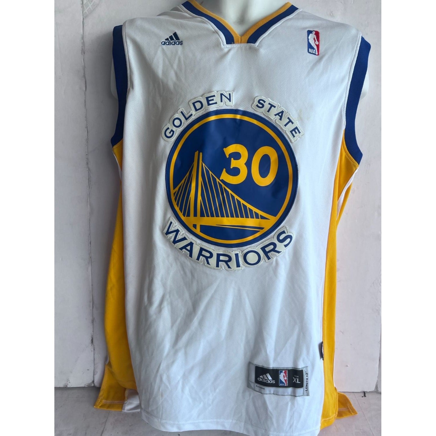 Stephen Curry Golden State Warriors game model jersey signed with proof