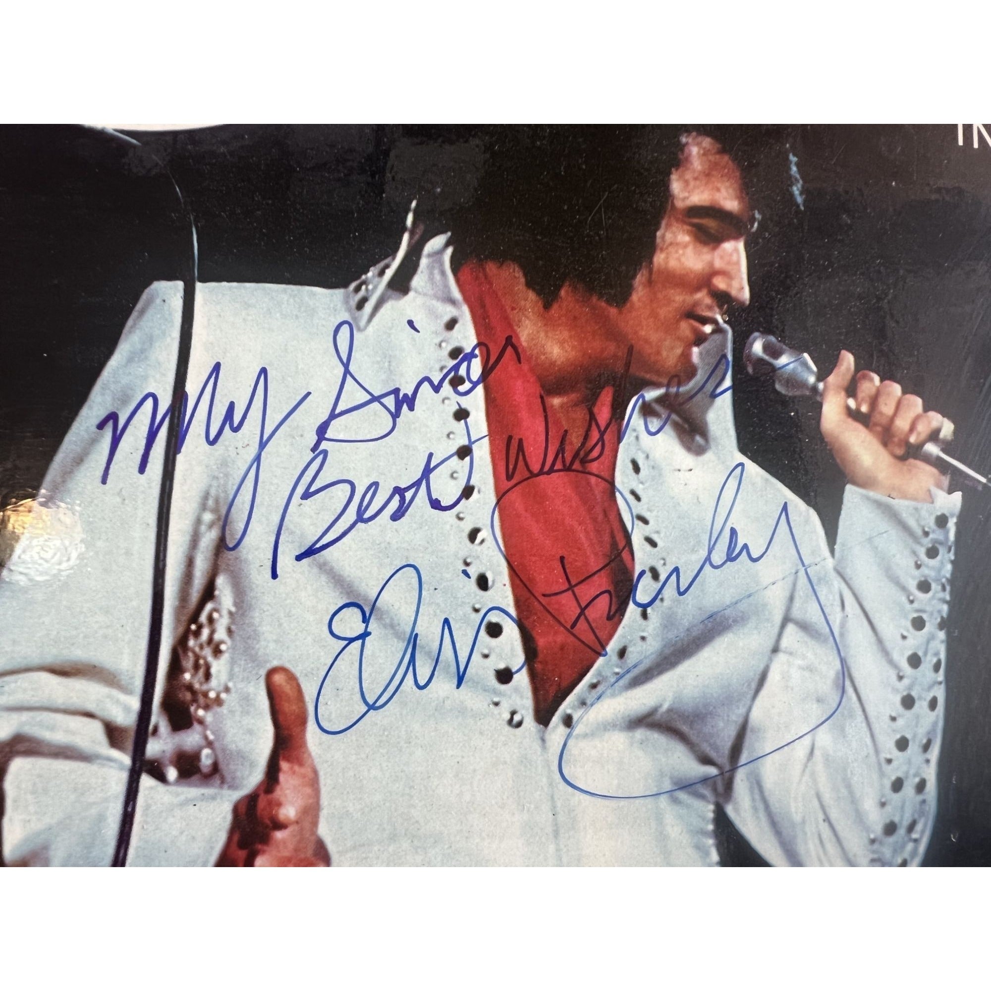 Elvis Presley I Got Lucky album signed