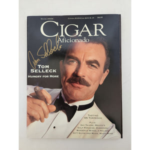 Tom Selleck Cigar Aficionado full magazine signed