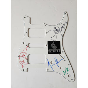 Tool Maynard James Keenan Danny Carey Justin Chancellor Adam Jones Fender Stratocaster electric pickguard signed with proof