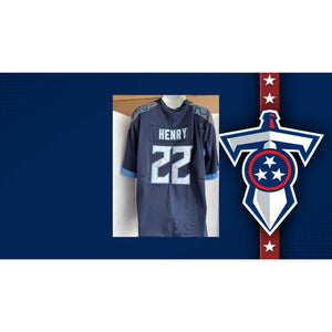 Derrick Henry Tennessee Titans game model Nike size large jersey signed with proof